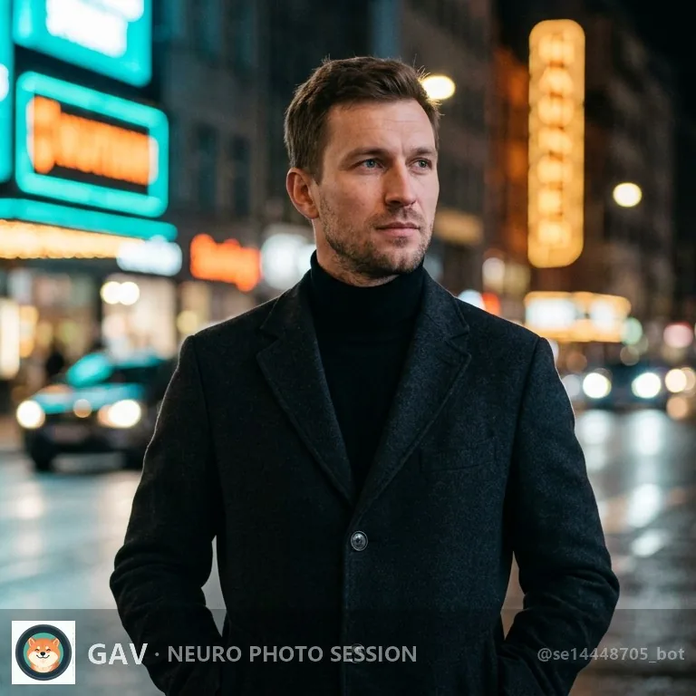 Фотосессия с машиной — вечерний город